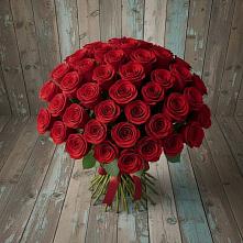 Букет 55 Красных роз Фридом #REPLACE_PRED# Выкса