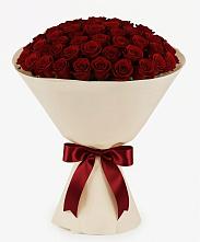Букет 101 Бордовая роза Блэк Бакарра в Выкса