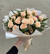 Букет Кремовые розы Латте в Выкса