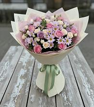 Букет цветов из:  Розы и Хризантемы в Выкса