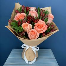 Букет цветов из:  Розы и Альстромерии в Выкса